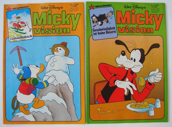 Mickyvision (Walt Disney's) (Ehapa, Gb.) Jhg. 1980 Nr. 1-12 kpl. (Z3)