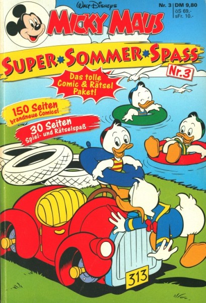 Micky Maus Super Sommer Spass (Ehapa, Br.) Nr. 1-6 kpl. (Z1-2)