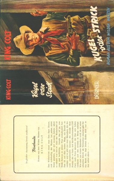 Colt, King Leihbuch SU Kugel oder Strick (Dörner) nur Schutzumschlag