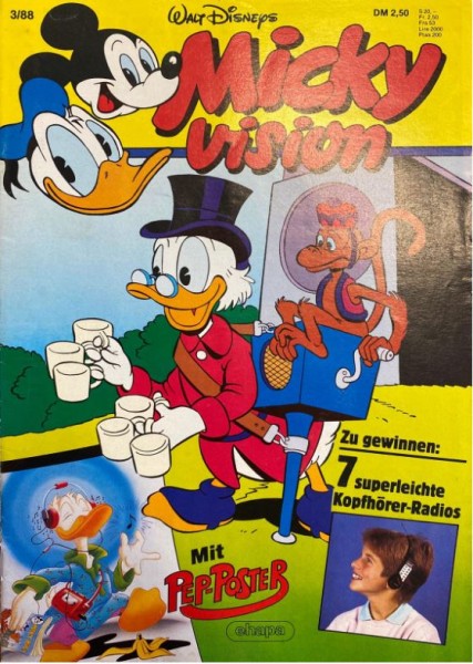 Mickyvision (Walt Disney's) (Ehapa, Gb.) Jhg. 1988 Nr. 1-12