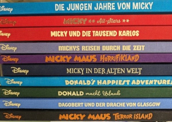 Paket 3925 10 verschiedene Disney Hardcover-Alben mit Stoffrücken (Z1)