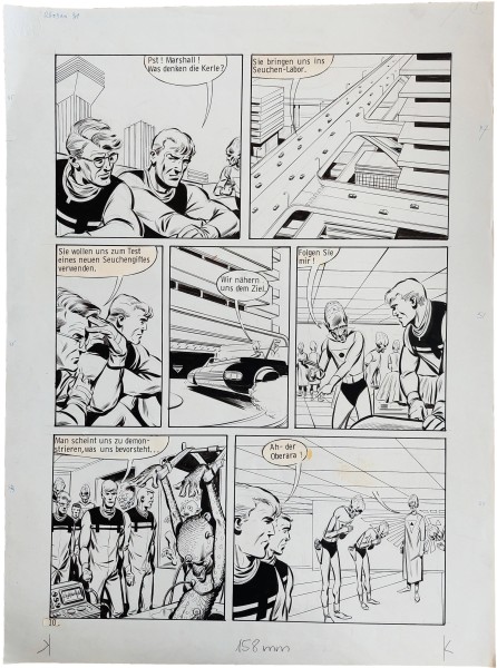 Originalzeichnung (1578) Perry Rhodan ÜF