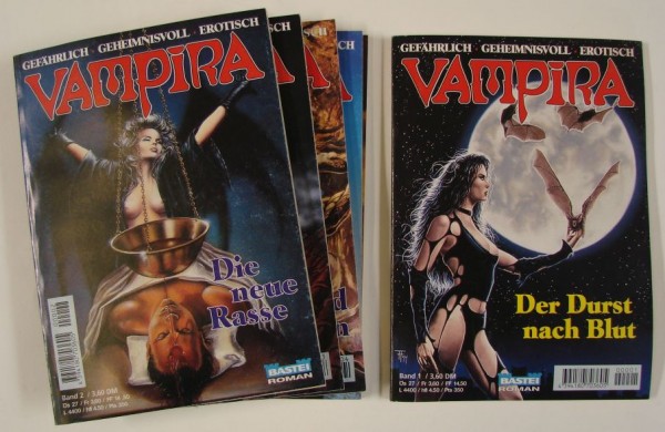 Vampira (Bastei, 3,60/3,90 Tb.-Format) Nr. 1-60 kpl. (Z1-2)