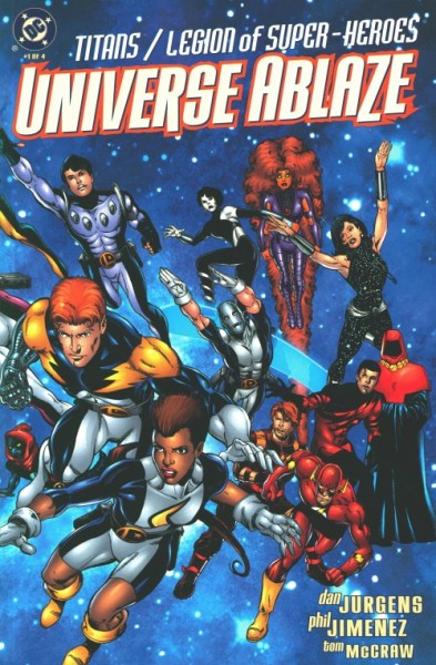 Titans/Legion of Super-Heroes: Universe Ablaze (2000) SC 1-4 kpl. (Z1)