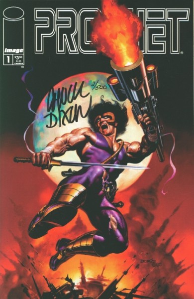 Prophet (1995) Boris Vallejo Variant Cover signed by Chuck Dixon 1