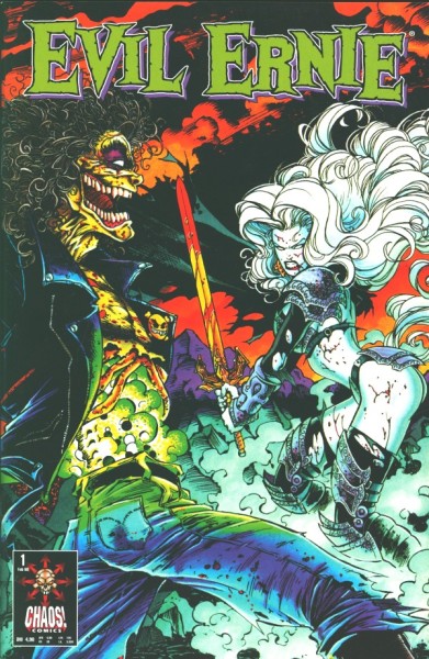 Evil Ernie: s/w (Chaos!, Gb.) Variant Nr. 1