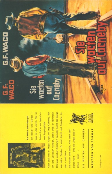 Waco, G.F. Leihbuch SU Sie warten auf Carneby (Saba) nur Schutzumschlag
