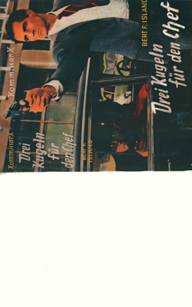 Kommissar X Leihbuch SU Drei Kugeln für den Chef (Rekord) nur Schutzumschlag