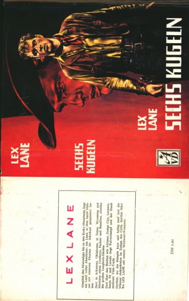 Lane, Lex Leihbuch SU Sechs Kugeln (Astoria) nur Schutzumschlag