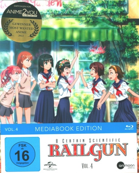 A Certain Scientific Railgun Vol.4 Blu-ray Mediabook Edition