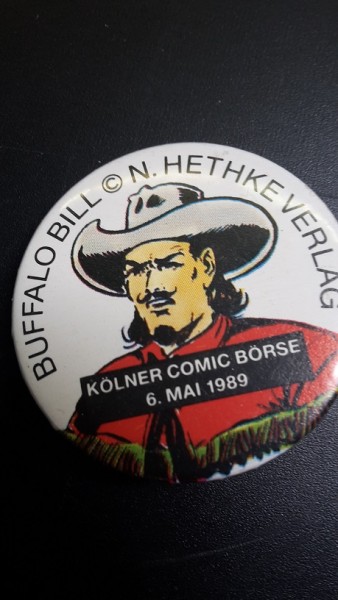 Köln Mai 1989 Buffalo Bill Anstecknadel/Button