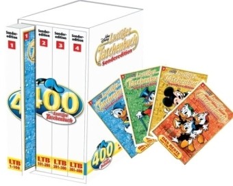 Lustiges Taschenbuch (Ehapa, Tb.) Sonderedition Beste aus 1-400 Nr. 1-4 kpl. (Z2) im Schuber