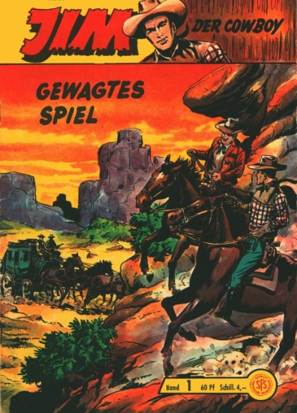 Jim der Cowboy (Lehning, Gb.) Nr. 1-18 kpl.. (Z2)