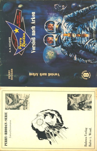Perry Rhodan Leihbuch SU Vorstoß nach Arkon (Balowa) nur Schutzumschlag