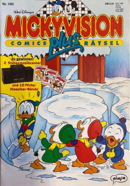 Mickyvision (Walt Disney's) (Ehapa, Gb.) Jhg. 1992 Nr. 1-26