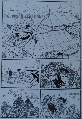 Originalzeichnung (0305) Kiko-2000 8 Seiten zus. ÜF