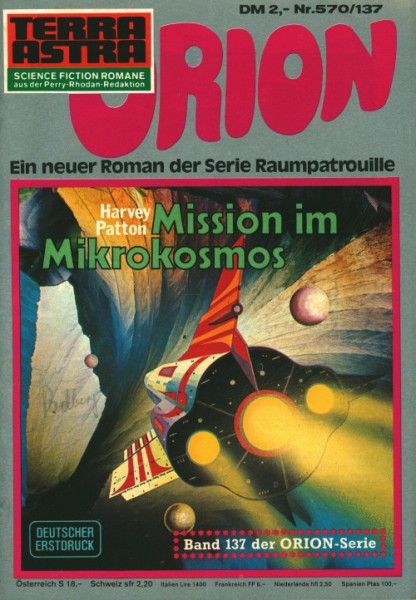 Terra Astra (Moewig) Raumschiff Orion Nummern aus 570-594 und Nr.148