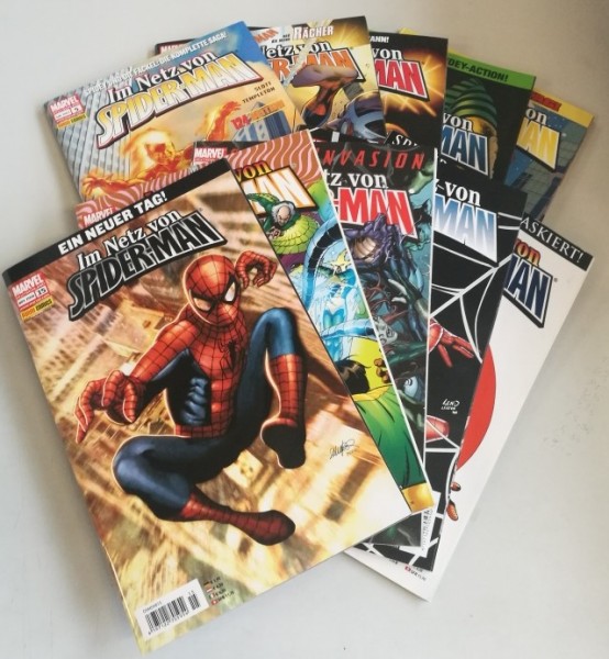 Paket 3764 10 verschiedene Im Netz von Spider-Man (Panini, Gb.) (Z1-2)