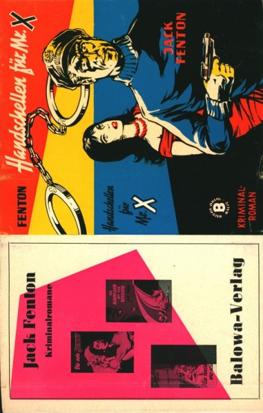 Jack Fenton Leihbuch SU Handschellen für Mr. X (Balowa) nur Schutzumschlag