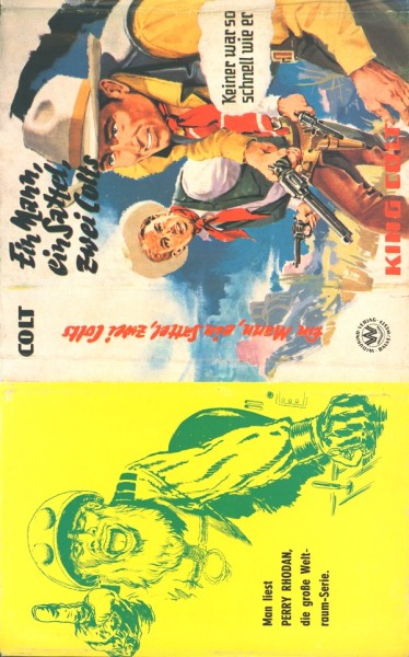 Colt, King Leihbuch SU Ein Mann, ein Sattel, zwei Colts (Widukind) nur Schutzumschlag