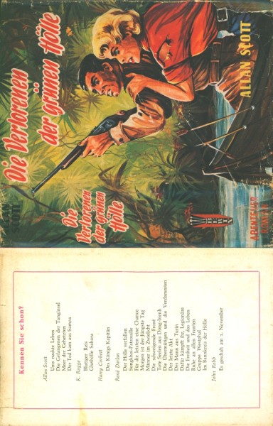 Scott, Allan Leihbuch SU Verlorenen der grünen Hölle (Bewin) nur Schutzumschlag