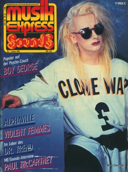 Musik Express (M + P, GbÜ.) Jahrgang 1985 Nr. 1-12