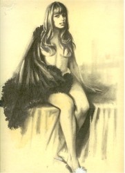 Originalzeichnung Erotische Pin-ups (Bild 025)