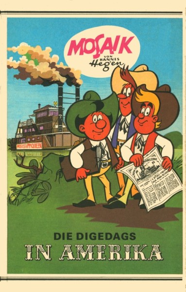 Mosaik (Junge Welt, B.) Digedags in Amerika Sonderausstattung mit weißem Rand