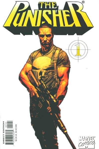 Punisher (2000) White Background 2nd Printing Variant Cover 1