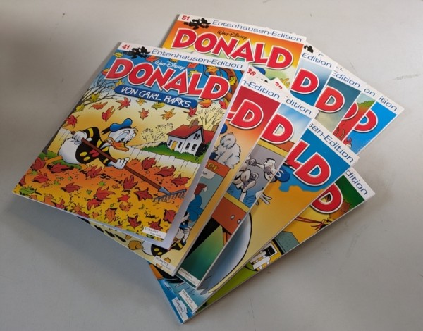 Paket 9103 10 verschiedene Entenhausen Edition (Ehapa, Br.) Donald Alben (Z0-2)
