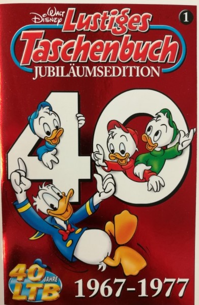 Lustiges Taschenbuch Jubiläumsedition (Ehapa, Tb.) Nr. 1-4 kpl. (Z0-2) im Schuber