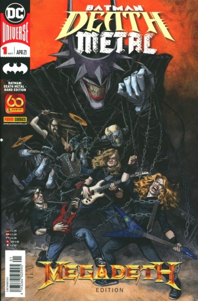 Batman Death Metal (Panini, Gb.) Band-Cover Nr. 1-7 kpl. (Z1-)
