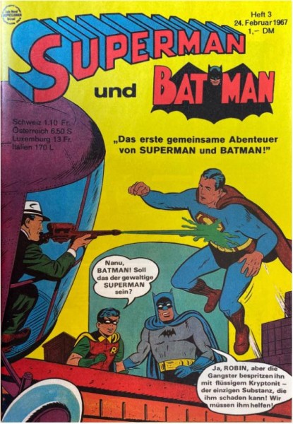 Superman (Ehapa, Gb.) Jhrg. 1967 aus Reprintkassette Nr. 1-26