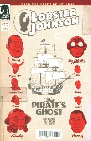 Lobster Johnson: The Pirate's Ghost 1-3 kpl. (Z1-2)