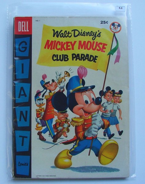 Dell Giant Comics - Mickey Mouse Club Parade Nr.1 Graded 5.0