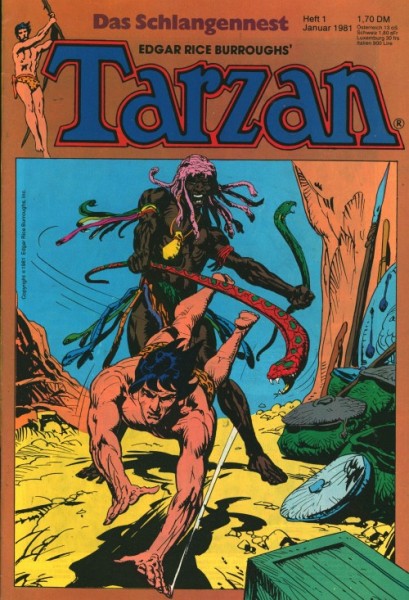 Tarzan (Ehapa, Gb.) Jhrg. 1981 Nr. 1-13