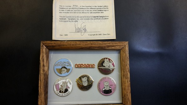 Cerebus 6 pin Set Graphitti Designs 1985 (Z2)