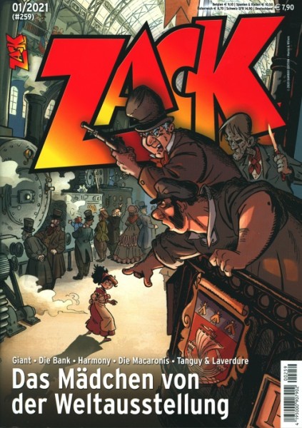Zack Magazin (Mosaik, Zeitschrift, GbÜ.) Jahrgang 2021 Nr. 1-12 kpl. (Z1)