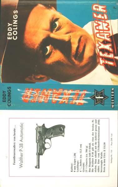 Colings, Eddy Leihbuch SU Texaner (Feldmann) nur Schutzumschlag