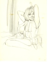 Originalzeichnung Erotische Pin-ups (Bild 073)