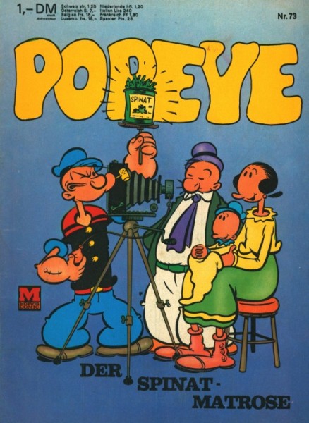 Popeye (Moewig, Gb.) Nr. 1-75