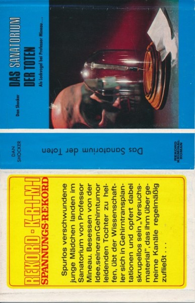 Shocker, Dan Leihbuch SU Sanatorium der Toten (Rekord) nur Schutzumschlag