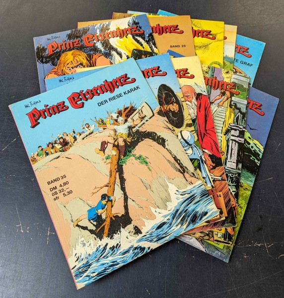 Paket 3664 10 verschiedene Prinz Eisenherz Alben (Pollischansky, Br.) (Z0-2)