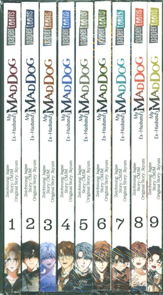 My Ex-Husband's Mad Dog: Sammelschuber inkl. Band 1-9 mit Acrylaufsteller