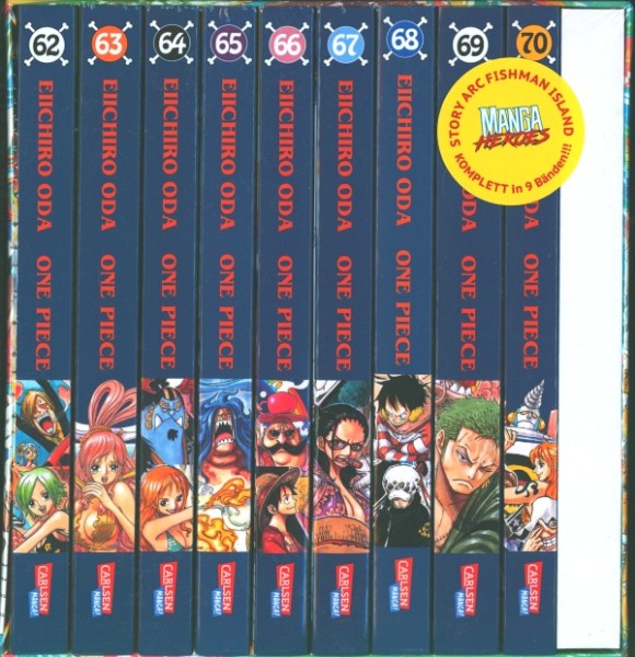 One Piece Sammelschuber 7: Fishman Island (inkl. Bände 62-70)