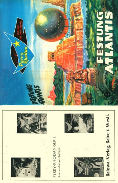Perry Rhodan Leihbuch SU Festung Atlantis (Balowa) nur Schutzumschlag