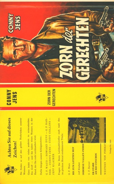 Jens, Conny Leihbuch SU Zorn der Gerechten (Saba) nur Schutzumschlag