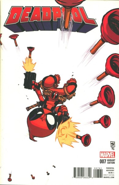 Deadpool (2016) Skottie Young Variant Cover 7