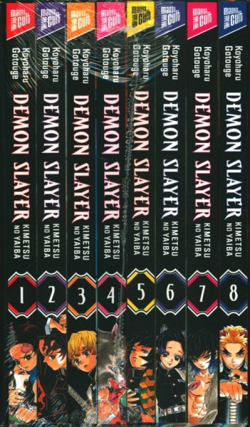 Demon Slayer Bände 01-08 im Sammelschuber