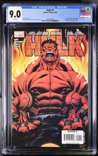 Hulk (2008) #1 CGC Graded 9.0